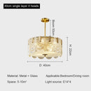GobekUsa Crystal Chandelier: Modern Luxury Ceiling Lamp for Living Room, Bedroom, or Restaurant