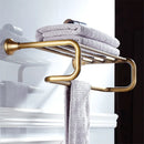GobekUsa Bronze Bathroom Accessories Set: Towel Rack, Toilet Brush Holder, Soap Dish, Towel Shelf