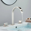 GobekUsa Dual Handle Gold Basin Faucet - Deck Mounted Hot/Cold Water Mixer Tap