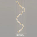 GobekUsa Love Chandelier: Luxury Crystal Gold Lighting for Staircase & Living Room