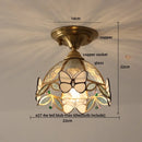 GobekUsa Glass LED Ceiling Lamp Modern Copper Socket Ceiling Lights