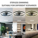 GobekUsa LED Silent Ceiling Fan Light Control Modern Bedroom Living Room Indoor Decor