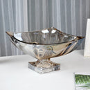 GobekUsa Large Crystal Glass Fruit Plate | Elegant Home Luxury Decor Ornaments