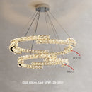 GobekUsa Crystal LED Pendant Lights Chrome Steel Modern Luxury Fixtures