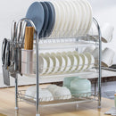 GobekUsa 3-Tier Kitchen Drying Rack & Dish Organizer Shelf with Drain Board