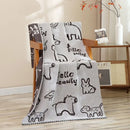 GobekUsa Cat Bath Towel - 100% Cotton Four-layer Gauze 75*160 CM - High Quality for Adults