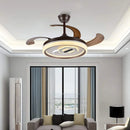 GobekUsa Adjustable Blade Ceiling Fan Light with Remote-Controlled LED - Elegant Home Decor