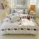 GobekUsa Cartoon Printed Bedding Sets - Soft Quilt Cover Kit for All Seasons