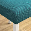 GobekUsa Blue Quilted Chair Cover Slipcover Stretch Elastic Chair Protector for Banquet