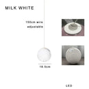 GobekUsa Clear Glass Pendant Light Dimmable LED Luxury Hanging Lamp