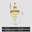 GobekUsa Crystal Chandelier for Duplex Villa Hotel Club Banquet Hall Engineering Lighting