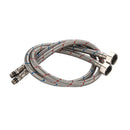 GobekUsa 60cm Stainless Steel Flexible Plumbing Pipes for Cold Hot Mixer Faucet Water Supply