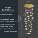 GobekUsa Bird Design LED Chandelier for Luxury Living Room and Restaurant
