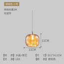 GobekUsa Light Luxury Crystal Pendant Lights for Bedroom and Bar