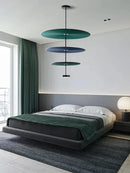 GobekUsa Cotton Round LED Pendant Lights Green Red Art Decoration Offices Bedrooms