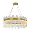 GobekUsa Crystal Chandelier: Modern Nordic LED Lighting for Living Room, Dining, and Bedroom