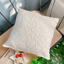 GobekUsa Crochet Cushion Cover Handmade Woven Pillow Case 40*40cm Square Circular Decorative Pillows