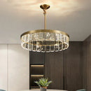GobekUsa Cloud Mist Crystal Chandelier for Home Hotel Stainless Steel Pendant Lamp