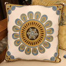 GobekUsa Ethnic Flower Elephant Pillowcase, Hand-Embroidered Boho Cushion Cover