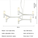 GobekUsa Crown Major Chandelier: Modern Luxury LED Light for Kitchen, Hotel, Living Room