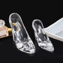 GobekUsa Crystal Glass High-Heeled Shoes Figurine Decoration