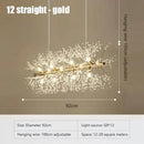 GobekUsa Dandelion Crystal Ceiling Lamp Chandelier for Bedroom Dining Room Kitchen Island