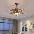 GobekUsa Kids Bedroom Ceiling Fan with Remote Control and LED Light
