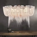 GobekUsa Aluminum Tassel Chandelier: Modern Nordic Style Pendant Lamp for Living Room
