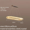 GobekUsa Crystal LED Chandelier: Modern Luxury Lighting for Living & Dining Room