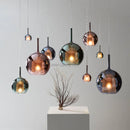GobekUsa Glass Bubble Pendant Lights: Luxury LED Chandeliers for Restaurant, Staircases & Bedside