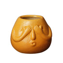 GobekUsa Ceramic Abstract Human Face Flowerpot Succulent Orchid Plant Vase Pot