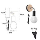 GobekUsa Iron Art Wall Light: Modern & Simple Fixture for Bedroom, Living Room, Stairway - E27