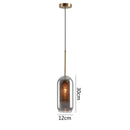 GobekUsa Glass Pendant Lights: Nordic Style Dining Kitchen Bedroom Lighting Fixtures
