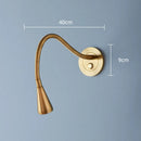 GobekUsa Aluminum LED Gooseneck Wall Sconce for Bedroom Spotlight Reading Light