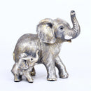 GobekUsa Elephant Family Figurine Resin Calf Kids Miniature Ornament Decoration