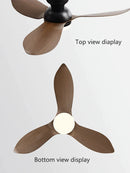 GobekUsa 48" Black Low Floor Ceiling Fan with Modern Design and LED Light