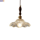 GobekUsa LED Pendant Lamp Elegant Copper Glass Modern Style Hanging Light Fixtures