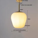 GobekUsa Glass Copper LED Pendant Chandelier for Bedroom Dining Living Room