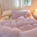 GobekUsa Cotton Queen Bedding Set: Duvet Cover, Sheets, Quilt Cover, Pillow Covers -Soft & Comfortable