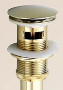 GobekUsa Brass Pop Up Sink Drain - Antique Brass Gold Black Bathroom Basin Waste