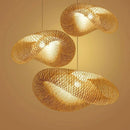 GobekUsa Bamboo Chandelier: Handmade LED Pendant Light for Living & Dining Room.withOpacity