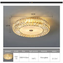 GobekUsa Crystal Round Ceiling Lamps LED Indoor Lighting Luxury Chandelier for Modern Home