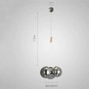GobekUsa Glass Ball Chandelier - Nordic Modern Designer LED Pendant Lights for Home Decor