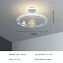 GobekUsa LED Chandelier for Boy's Room with Remote Control and Modern Design