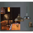 Retro Industrial Color Block Aluminum Pendant Light