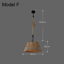 GobekUsa Industrial Rustic Pendant Lights Indoor Lamp for Living Dining Room Home Décor