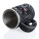 GobekUsa Baphomet Resin Stainless Steel Beer Glass Tankard Pub Bar Decor