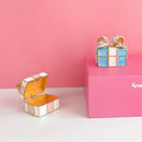 GobekUsa Knot Ribbon Jewelry Box: Bow Shaped Ring Earring Organizer & Gift Container