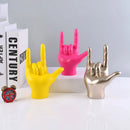 GobekUsa Abstract Hand Love Sculpture: Nordic Style Resin Figurine for Home Decor