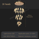 GobekUsa LED Staircase Chandelier: Modern Loft Lighting Fixture for Living & Dining Room